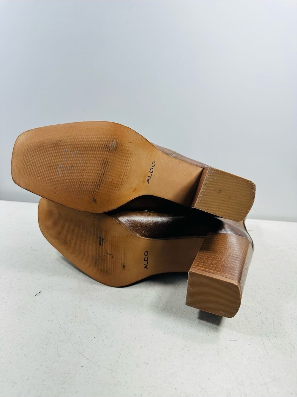 Aldo Grerasa brown ankle booties size 10 - Picture 5 of 6